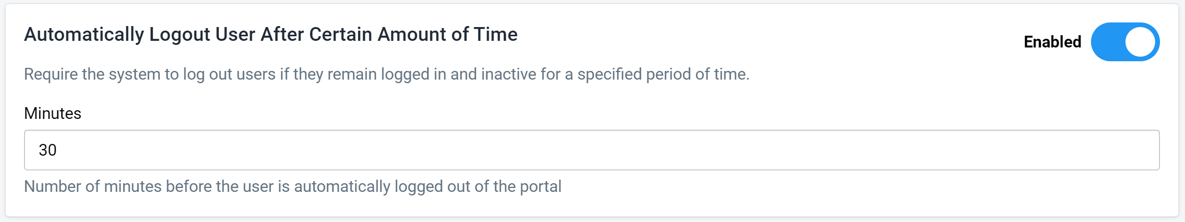 Figure 7: Automatic Logout